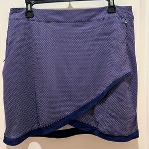 Peter Millar Blue Patterned Wrap Skirt